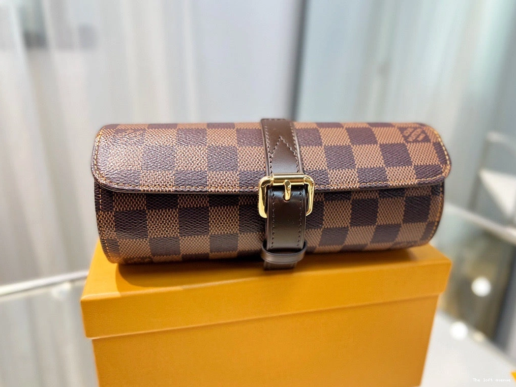 CUSTOM LV CHECKERED CASE WATCH 0822